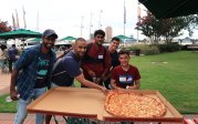 MINT students and ODU staff enjoy Benny Damato’s famous pizza at Town Point Park!