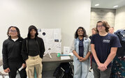 P.A.W.F. team – Amira, Kinsley, Eric, and Zyneir with their research.