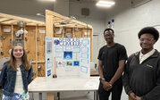 Serious Cumulus team – Amio, Jeremiah, and Grace with their research.