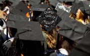 A personalized mortar board tells the story of the educational path of this ODU double alumna. 