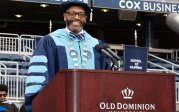 President Brian O. Hemphill, Ph.D. addresses the graduating class of 2024 during the undergraduate Commencement exercise Saturday, May 4, 2024. 