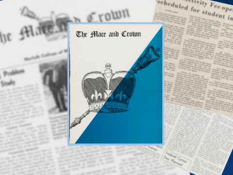 Old magazine cover of The Mace & Crown