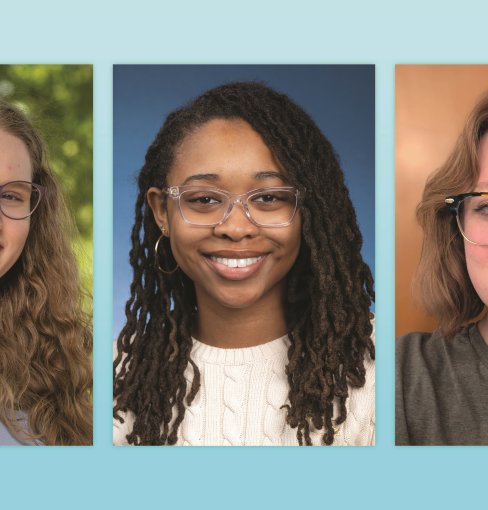 Olivia Brown, Alana Canty and Kathryn Bourlier have been named National Science Foundation Graduate Research Fellows.