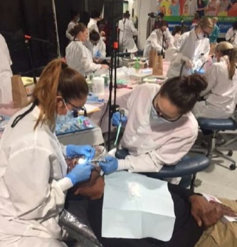ODU dental hygiene students administer free care to patients
