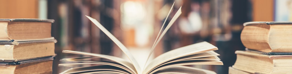 Book sitting open on table