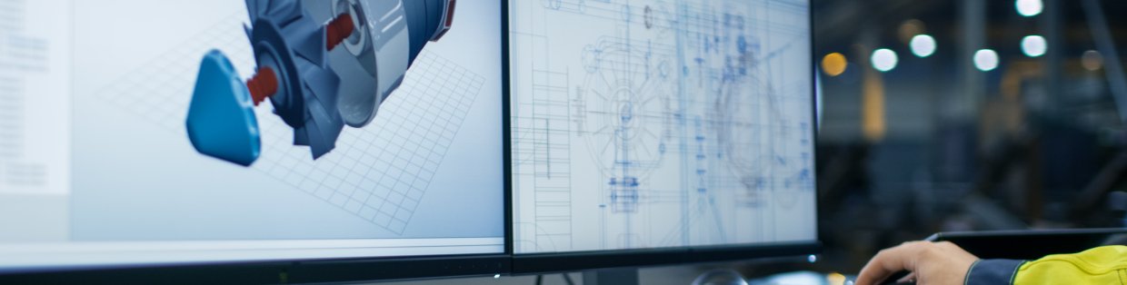 A computer animated design of a motor. 