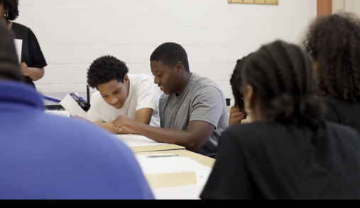 Teens discussing sex education