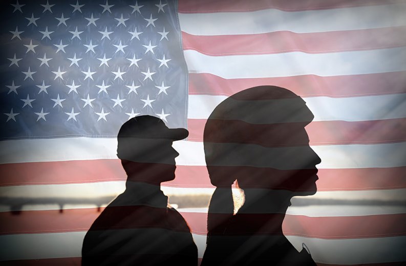 Veterans stock image