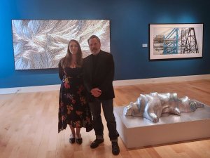 A photo of Melissa Hill with John roth.