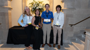 A photo of students in the Entrepreneurship and Business Academy at Kempsville High School.