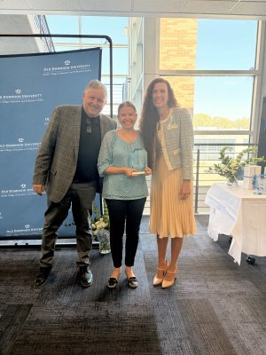 brenda houck being given an award