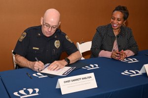 Chief Garrett Shelton and Valeka Gatling