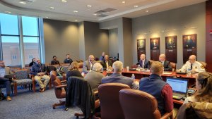 board members meeting about master plan