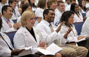 doctors attend a lecture