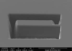 Sample from FEI Helios NanoLab 450S DualBeam FIB/SEM 