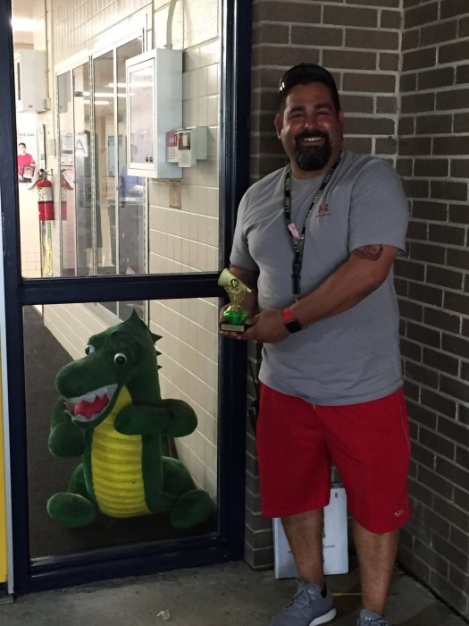 Joel Silva with Award