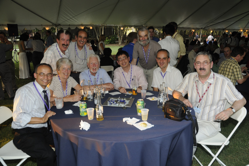 Dr. Laroussi (far left) and colleagues at ICOPS 2010 recepti
