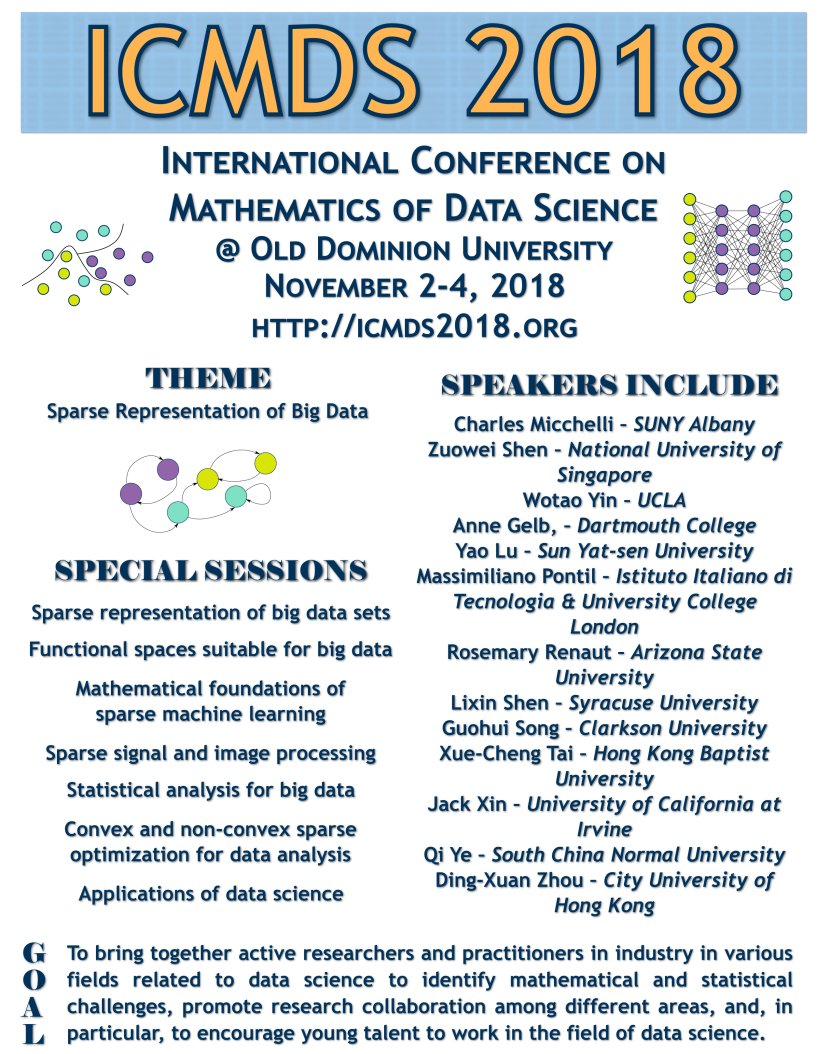 International Conference on Mathematics of Data Science Flye