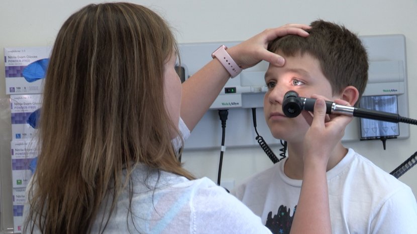 Photo of a nurse and patient