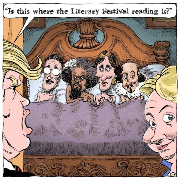 39th Literary Festival cartoon