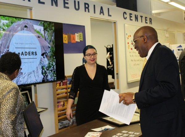 Photo of Provost Austin Agho at the Prototype Pitch Event