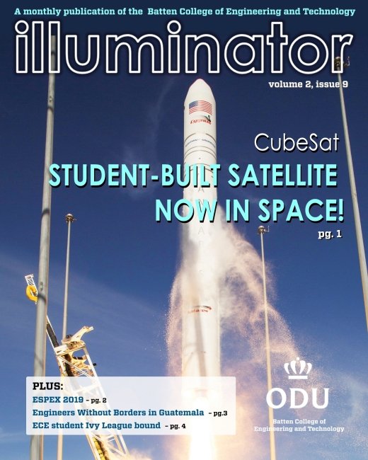 Cover of Illuminator, newsletter for ODU's Batten College of