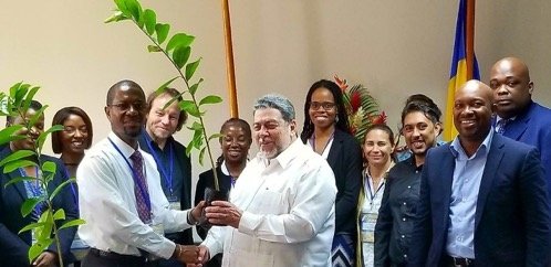 Photo of the Hon. Dr. Ralph Gonsalves, prime minister of Sai