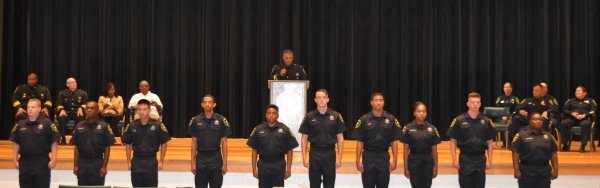 Deputy Cadets Standing at Attention