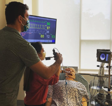 Residents perform a simulation