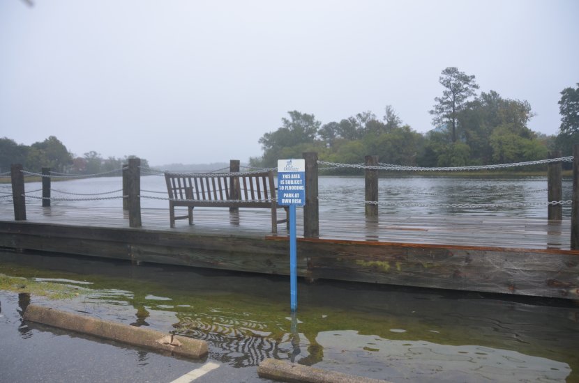 PHoto of Lafayette River flooding