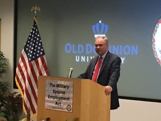 Tim Kaine VMASC Visit