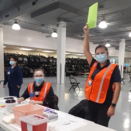 School of Nursing Students and Faculty Administer COVID-19 V