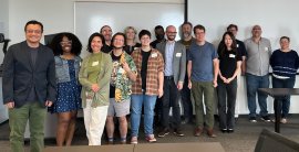 Professors and students pose for a photo during the 2025 Southeastern Ethics and Philosophy of Technology Workshop hosted by UNC Charlotte. Credit: Contributed