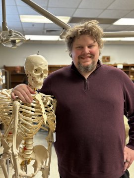 New faculty member, Caleb Wyckoff. 