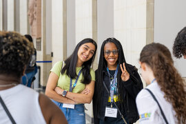 Students pose for photo