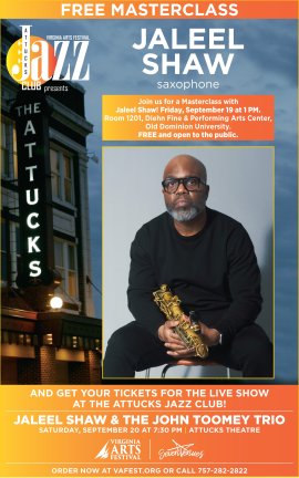 Jaleel Shaw Masterclass Flyer