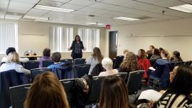 Dr. Narketta Sparkman-Key presents to University Women's Cau