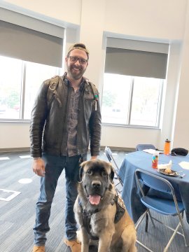 Luke Sanford & Service Dog Abe