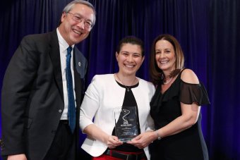 Dr. Gulsah Kemer presented the ACA Research award