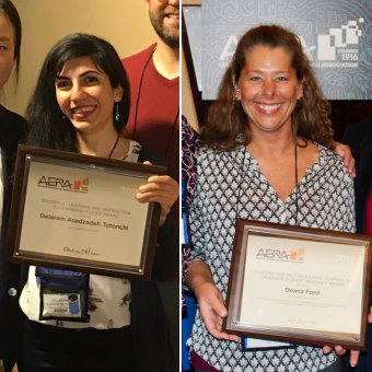 Doctoral students Delaram Asadzadeh Totonchi and Deana Ford