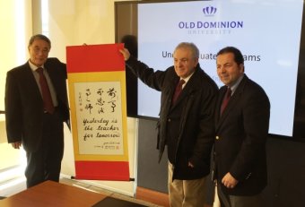 CAE with dean and chair