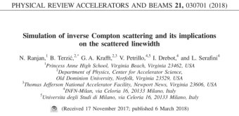 Simulation of inverse Compton scattering and its implication