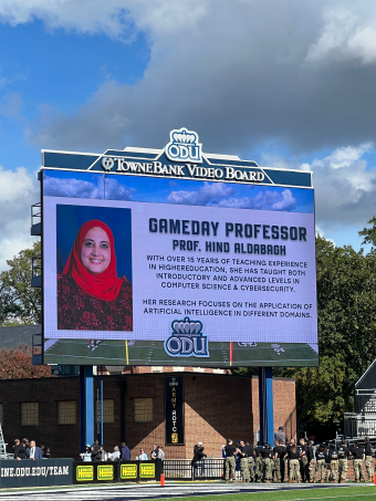 scoreboard at football game
