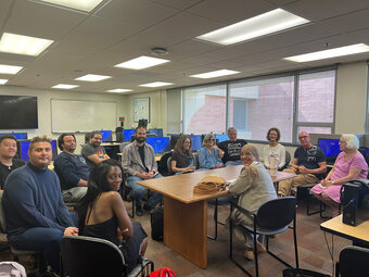 French Chat Hour at the Language Learning Center. 