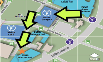 Map to Waitzer Hall