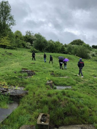 Study Abroad students hiking
