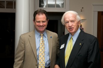 Photo of President John R. Broderick and Harry
