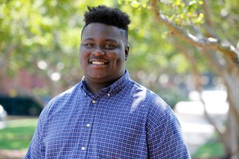 Photo of new SGA President Isaiah Lucas