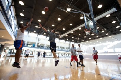 Students Play Basketball
