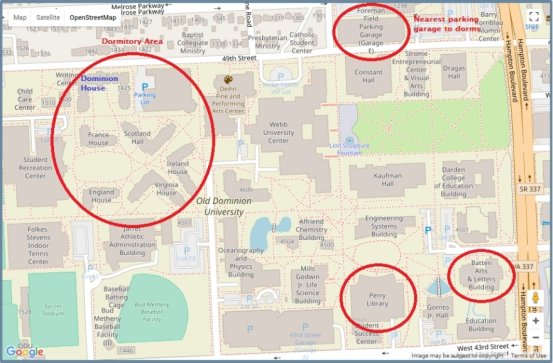 Summer Doctoral Institute Campus Map